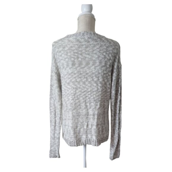 Aeropostale Womens Light Gray Cable Knit Sweater - Picture 4 of 4